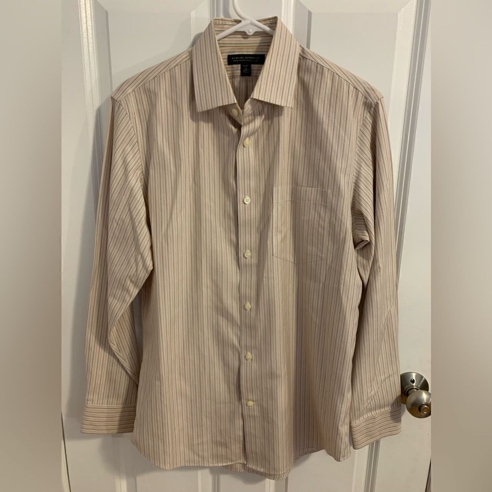 Banana Republic small striped button down dress shirt